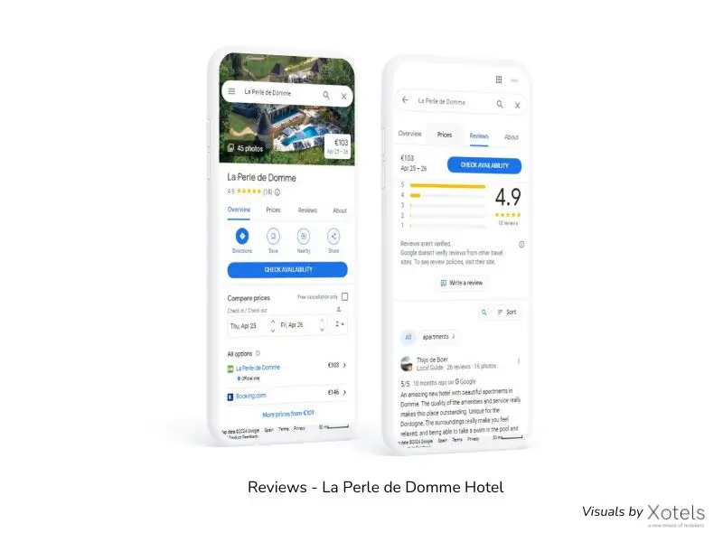 Reviews of La Perle de Domme Hotel. XOTELS