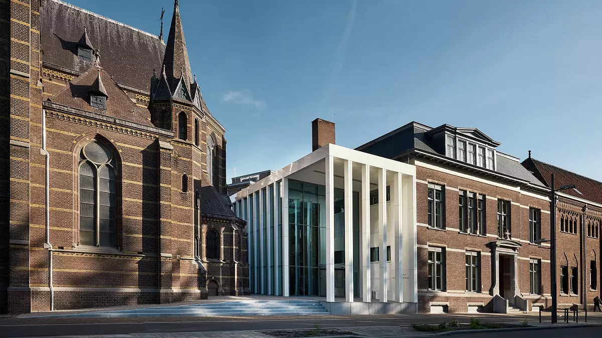 A mix of modern and historic architecture coming together at Marienhage Hotel Eindhoven